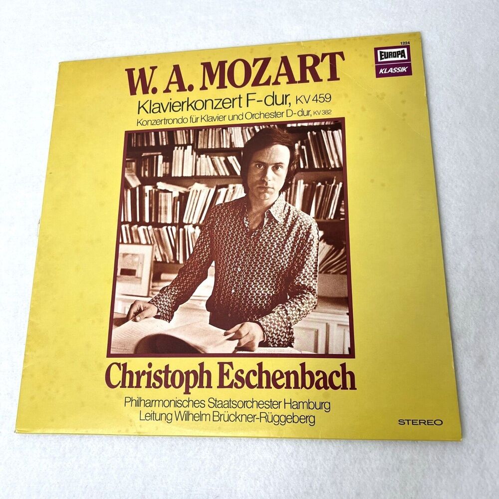Mozart Christoph Eschenbach Vinyl Record German Version